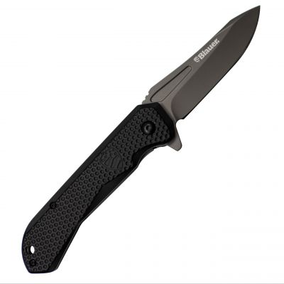Blauer Patriot Folding Knife (KN1010) | The Fire Center | Fuego Fire Center | Store | FIREFIGHTER GEAR | All-around performance will make Patriot one of your favorite everyday knives.  Titanium coated teardrop style blade with rugged Kydex handle combines with a frame-locking design which is ready whenever you need it.