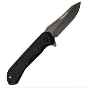 Blauer Patriot Folding Knife (KN1010) | The Fire Center | Fuego Fire Center | Store | FIREFIGHTER GEAR | FREE SHIPPING | All-around performance will make Patriot one of your favorite everyday knives.  Titanium coated teardrop style blade with rugged Kydex handle combines with a frame-locking design which is ready whenever you need it.