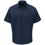 Workrite Classic Short Sleeve Firefighter Shirt (FSF2)) | Fire Store | Fuego Fire Center | Firefighter Gear | Made with durable, flame-resistant Nomex® IIIA fabric and autoclaved with our proprietary PerfectPress® process to give you a professional appearance that lasts. Featuring details like lined, banded collars and reinforced stitching, designed to support your needs.