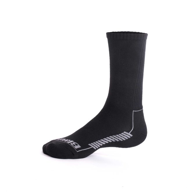 Blauer B.Cool Performance 9'' Sock (2-Pack) (SKS16) | The Fire Center | The Fire Store | Store | Fuego Fire Center | Firefighter Gear | Built for maximum breathability, comfort, and durability. This sock combines moisture wicking COOLMAX® yarns, breathable knit patterns, and anti-microbial technology"¬ to keep your feet dry, comfortable and odor-free in the summer heat. Compression zones where you need them and under foot cushioning fight foot fatigue all day long